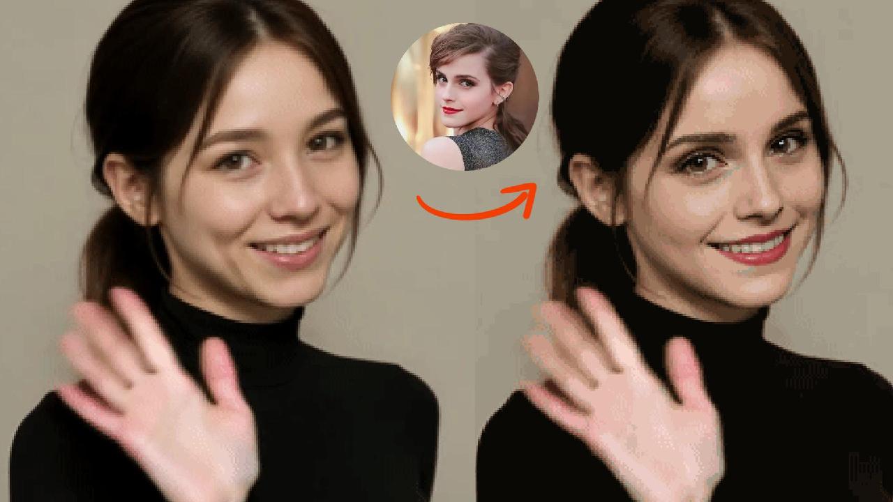 Family entertainment GIFs with AI face swap