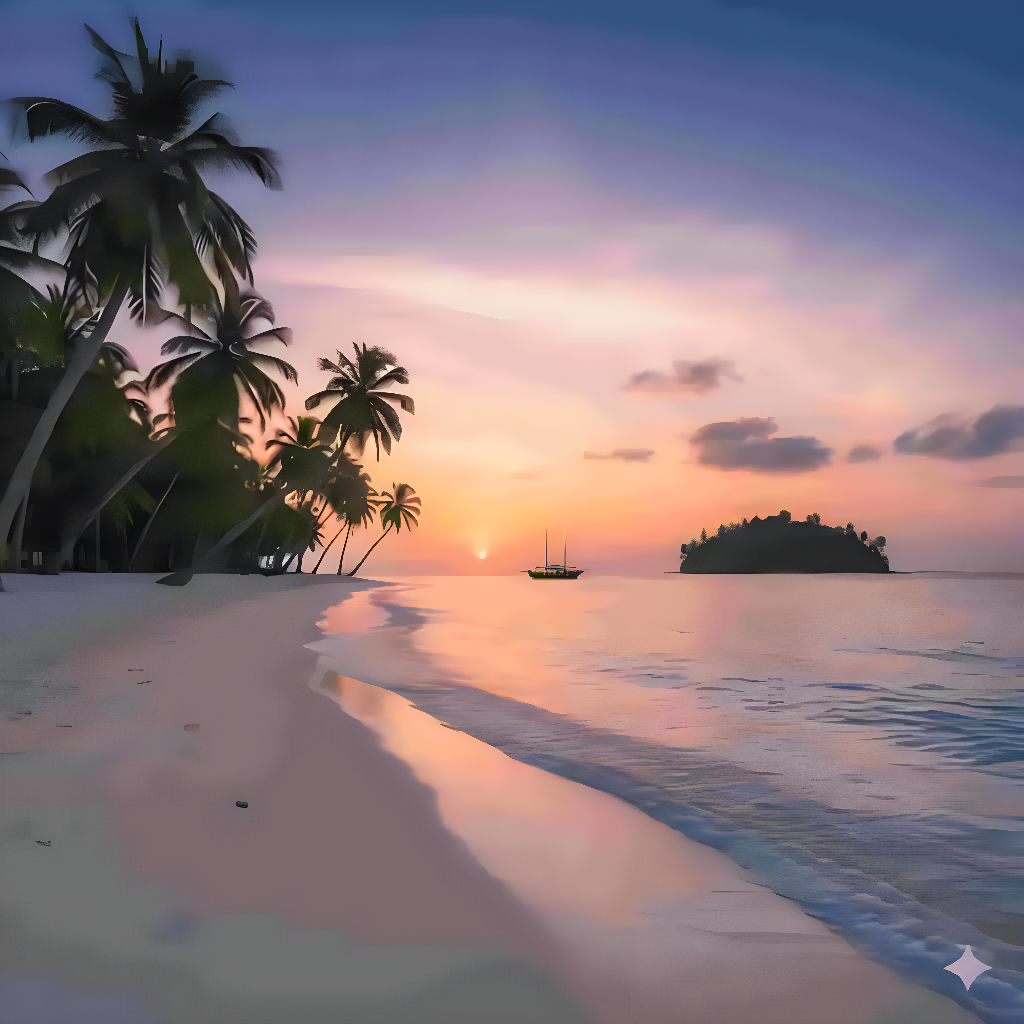 AI放大後的高分辨率風景