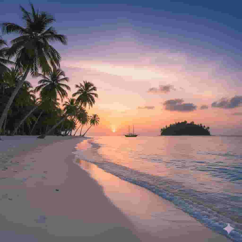 AI放大前的低分辨率風景