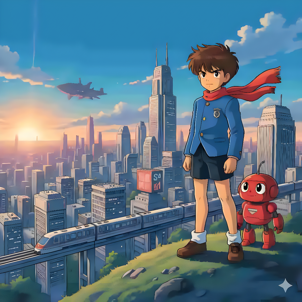 AI放大後的4K动漫影像，线條锐利