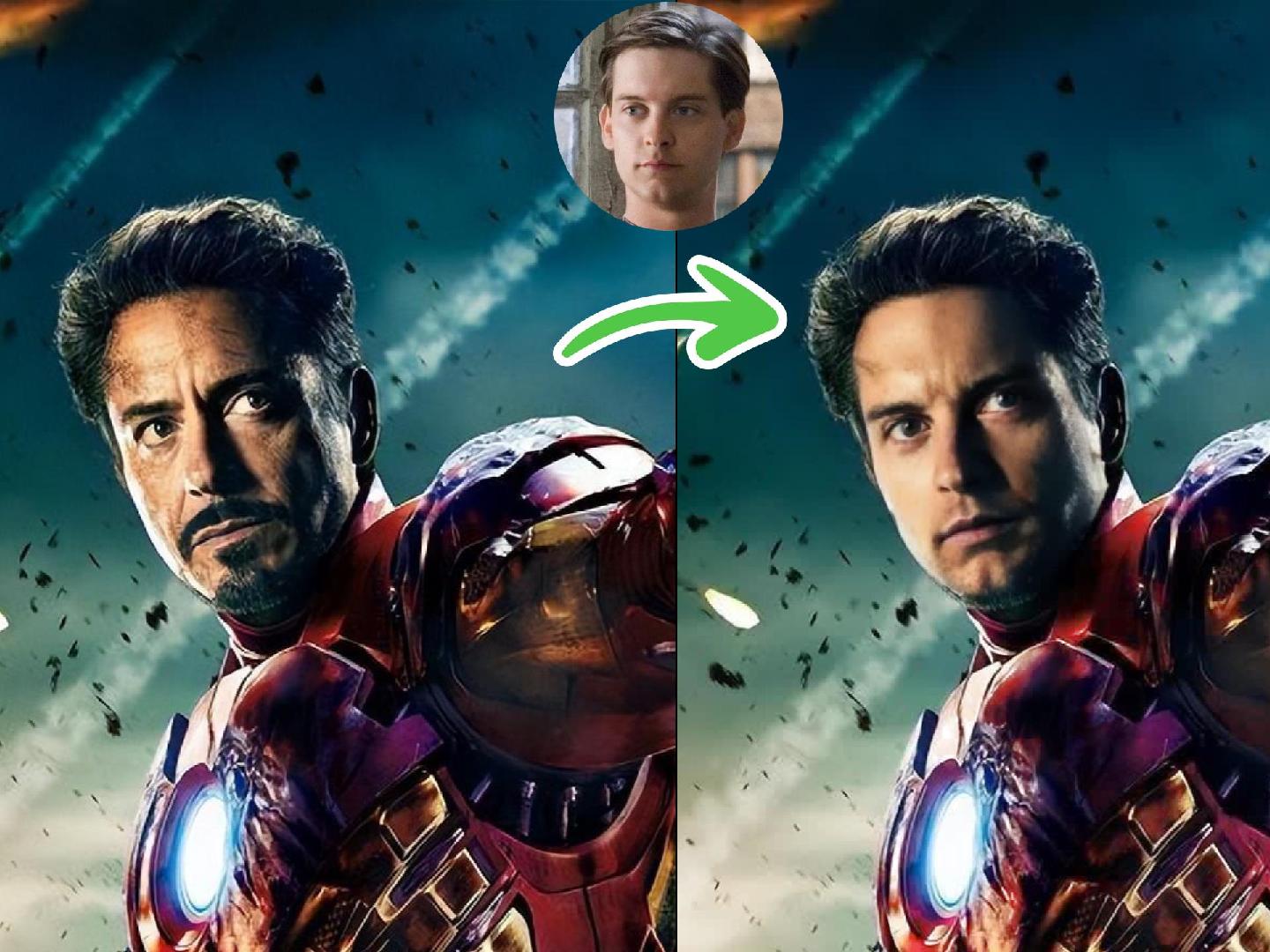 Social media entertainment post created with AI face swap