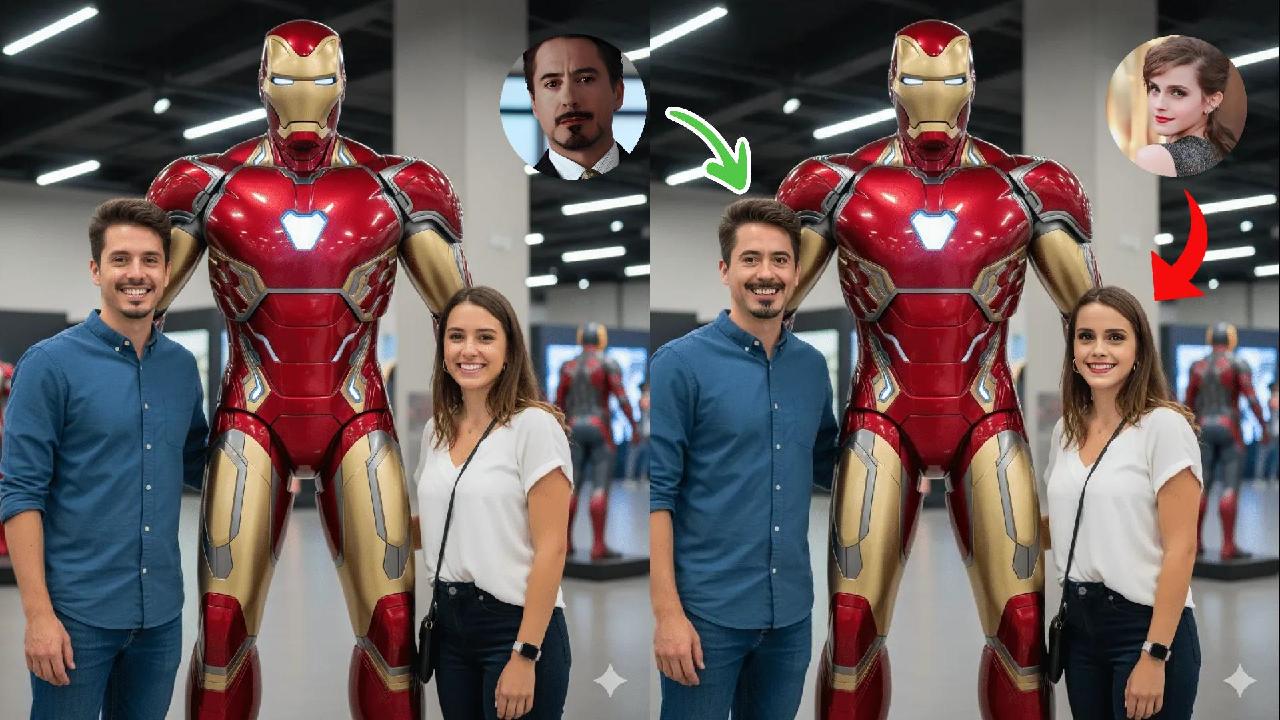 Photo multi face swap demo