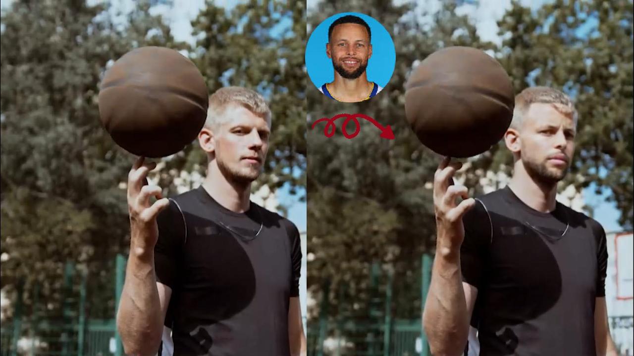 Viral social media content created with AI face swap